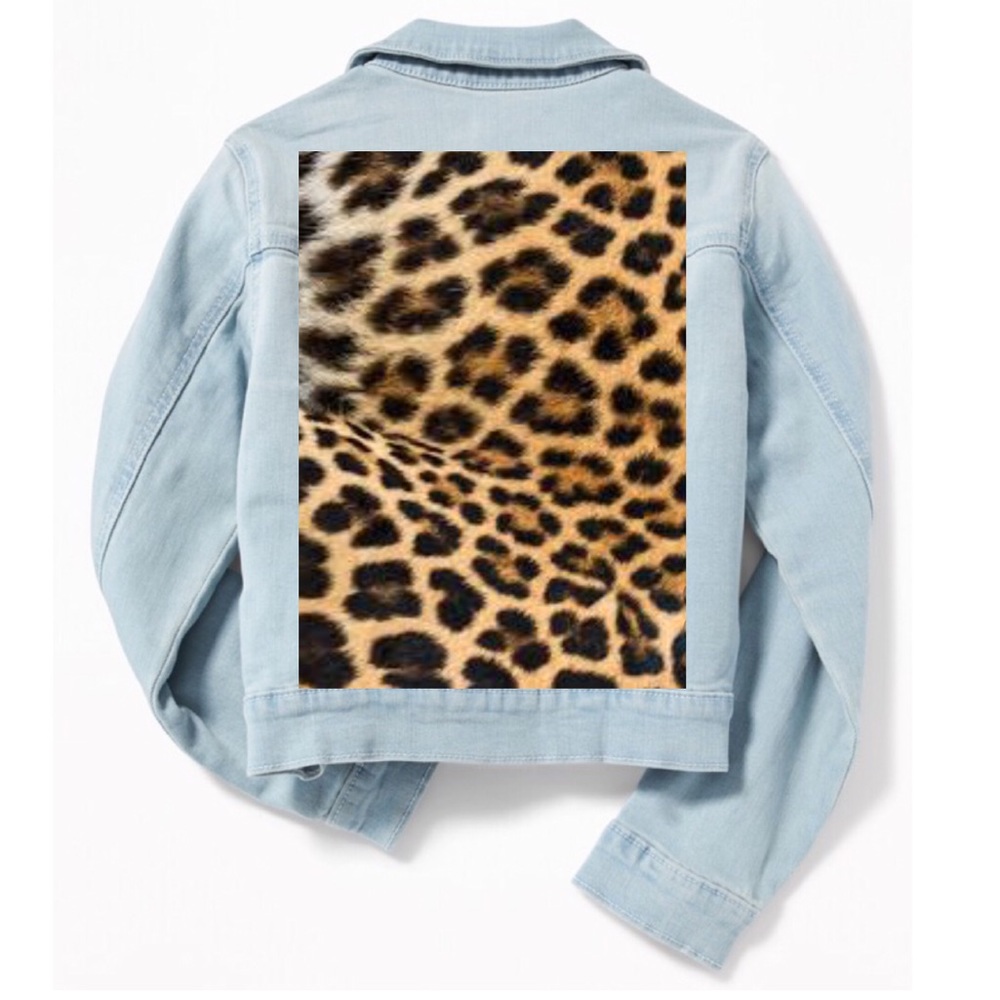 Original Hand-made Fad Blue Jean Jacket Art